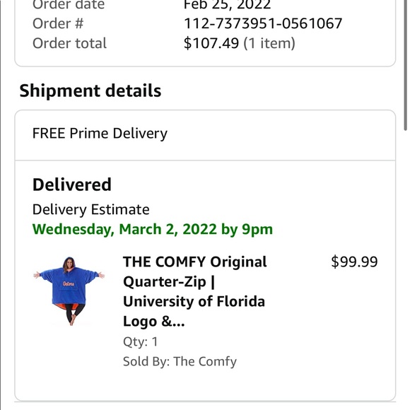 University of Florida (UF) Gators Comfy Original Quarter-Zip - Picture 8 of 8